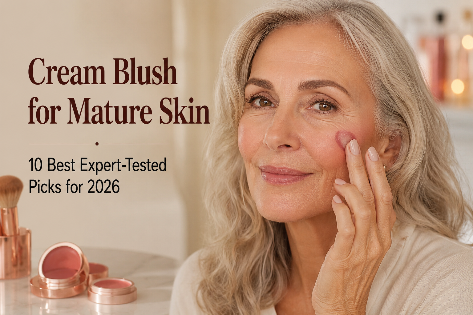 Cream Blush for Mature Skin
